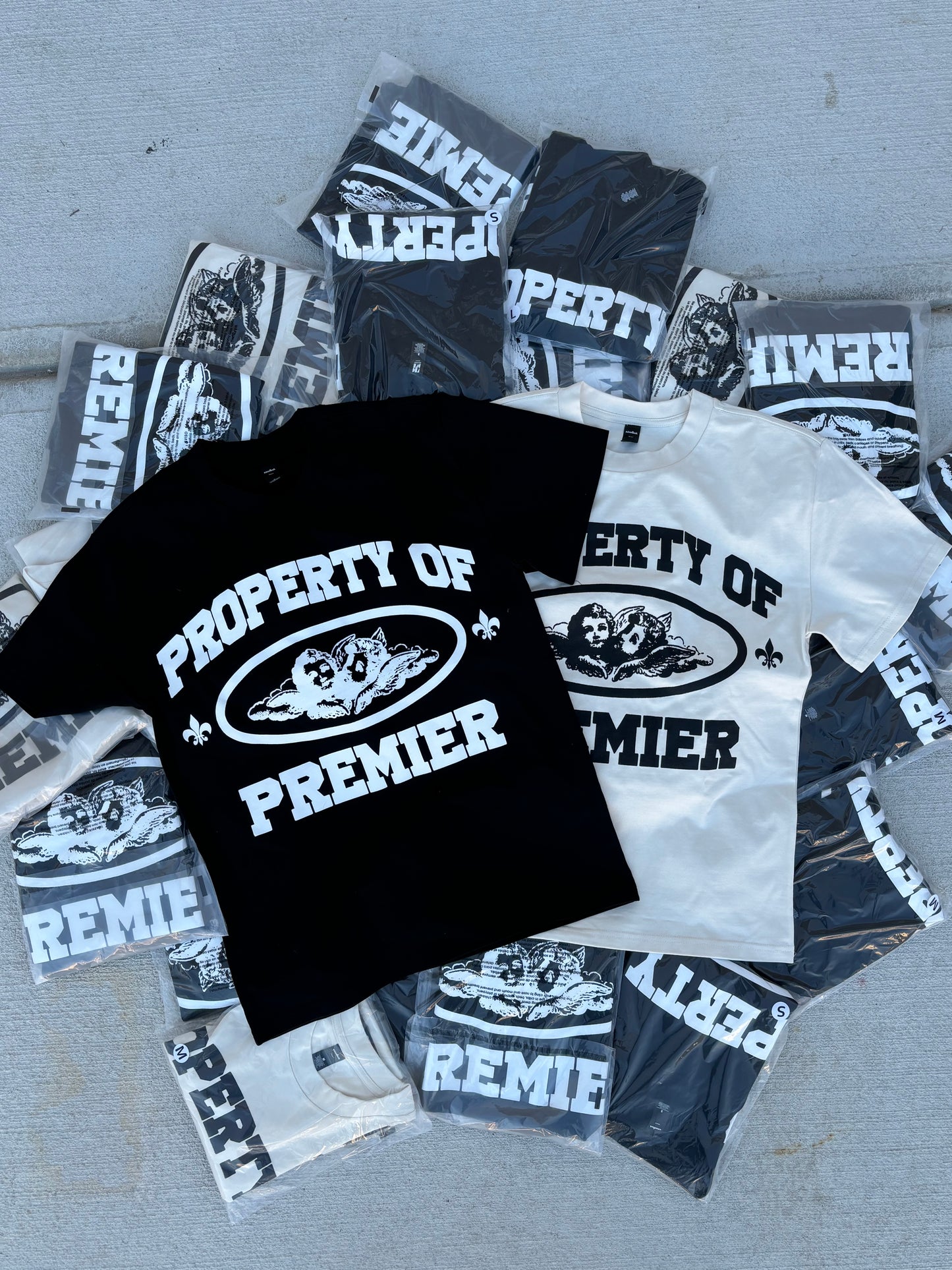 Premier "Saints" Tee - Cream