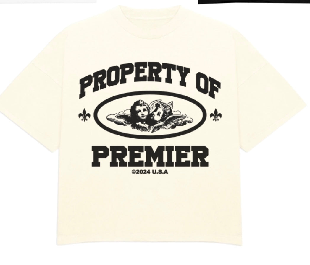 Premier "Saints" Tee - Cream